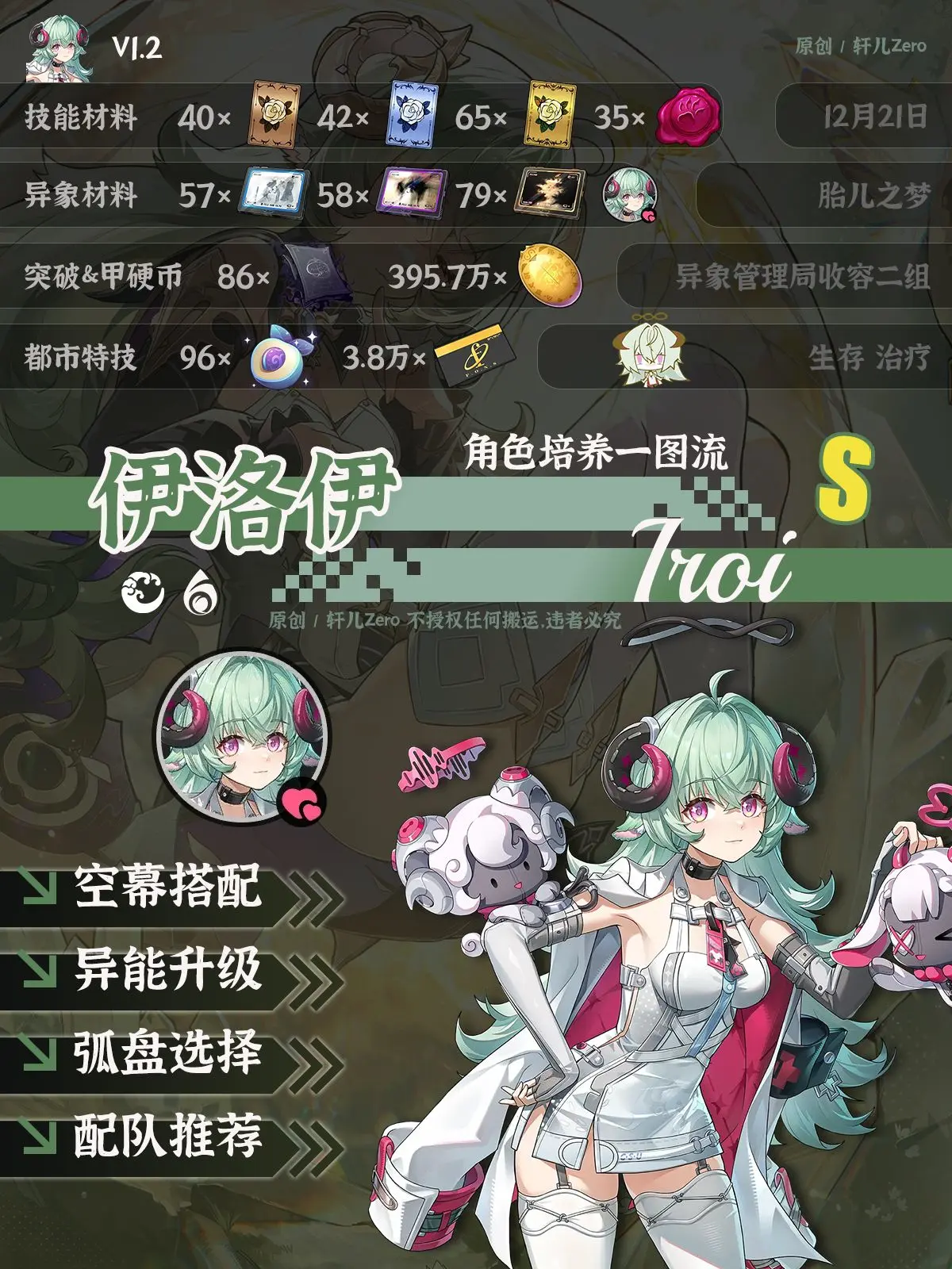 异环1.2伊洛伊养成攻略 奶辅伊洛伊全面解析